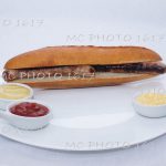 sandwich aux saucisses publicité pour entreprise de cognac charente